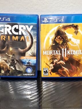 PS4: Far Cry Primal. Mortal Kombat 11.